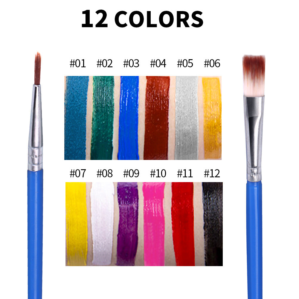 Fit Colors 12 Colors Face Color Water Soluble Body Paint