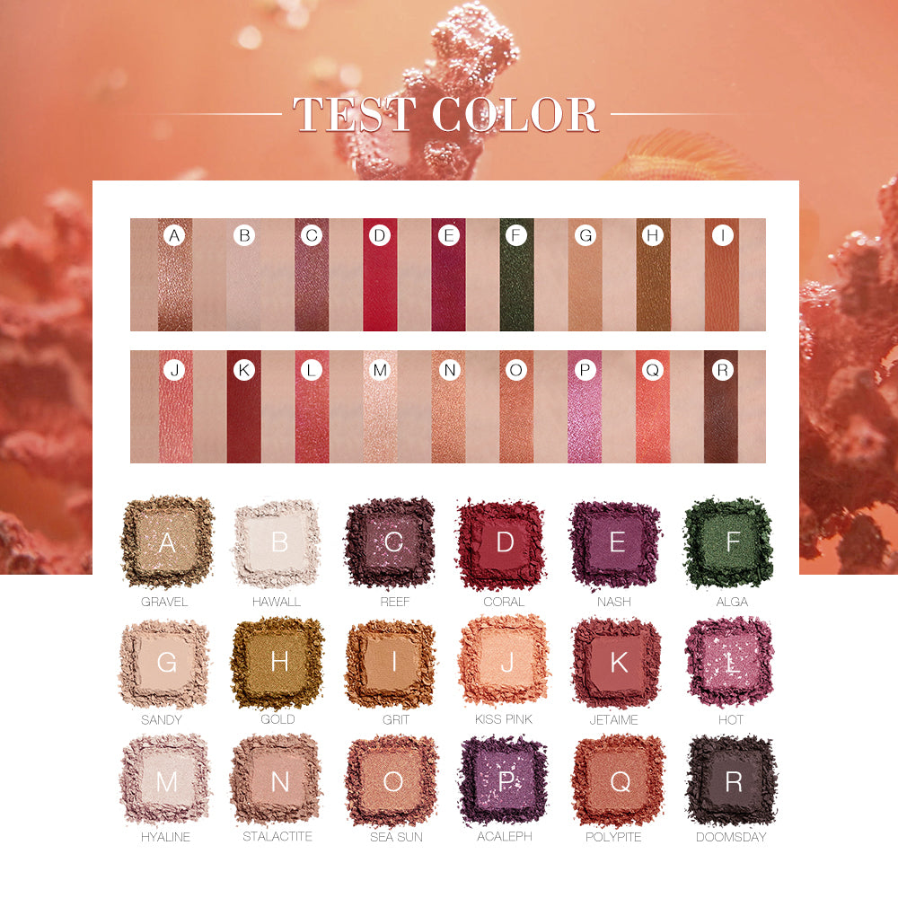 Beauty 18 Color Plate Pearl Glitter Powder and Matte Multi Eyeshadow