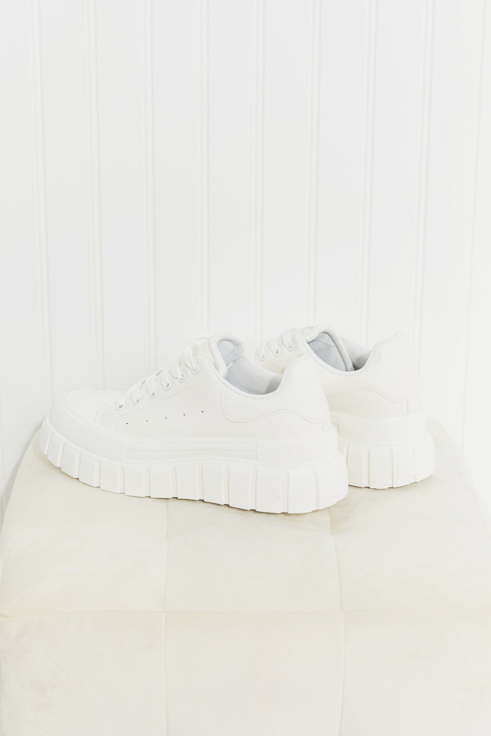 Qupid Going and Growing Chunky Sole Lace-Up Sneakers