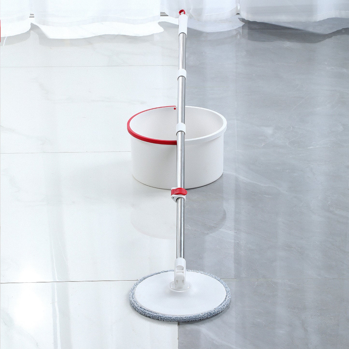 Joybos® Spin Mop & Bucket with Wringer Set（4 Pads）
