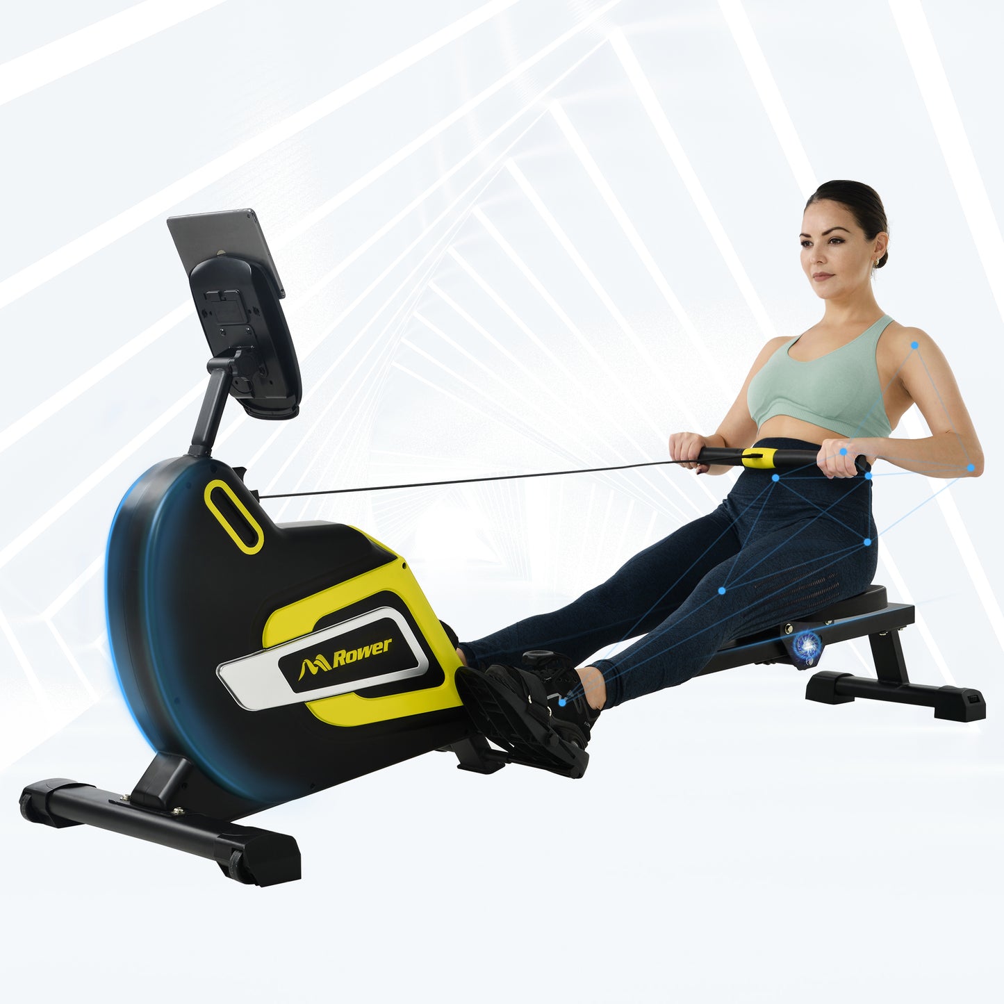 Magnetic Rowing Machine Folding Rower with 14 Level Resistance