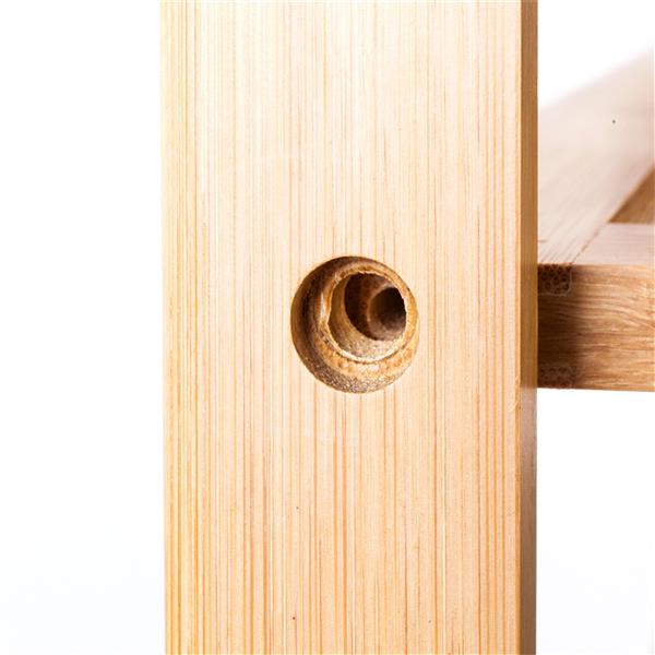 6-layer Portable Bamboo Splint Multi-function Shoe Rack Wood