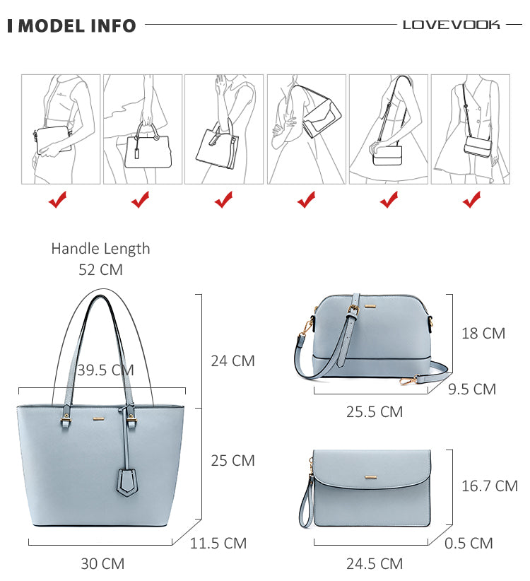 LOVEVOOK  Elegance 3 pieces Handbag
