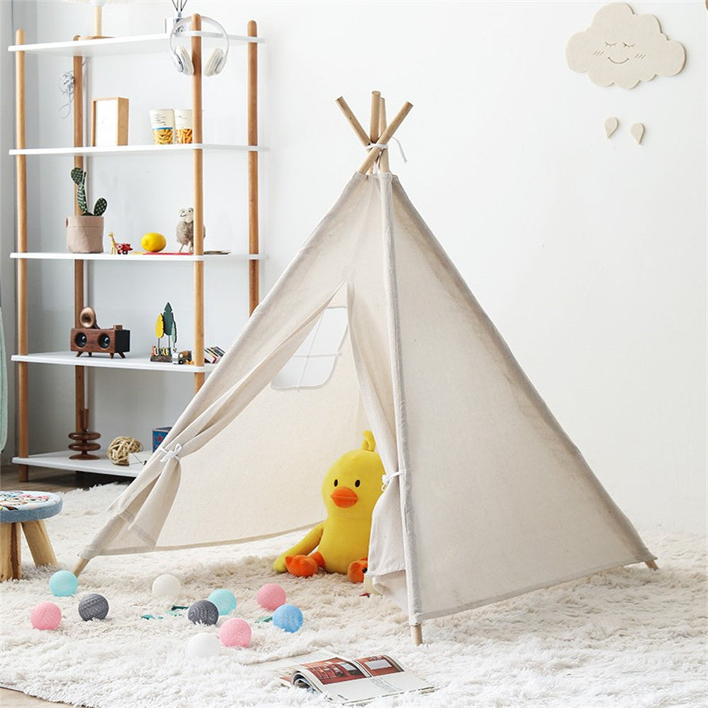 Natural Canvas Play Tent for Kids