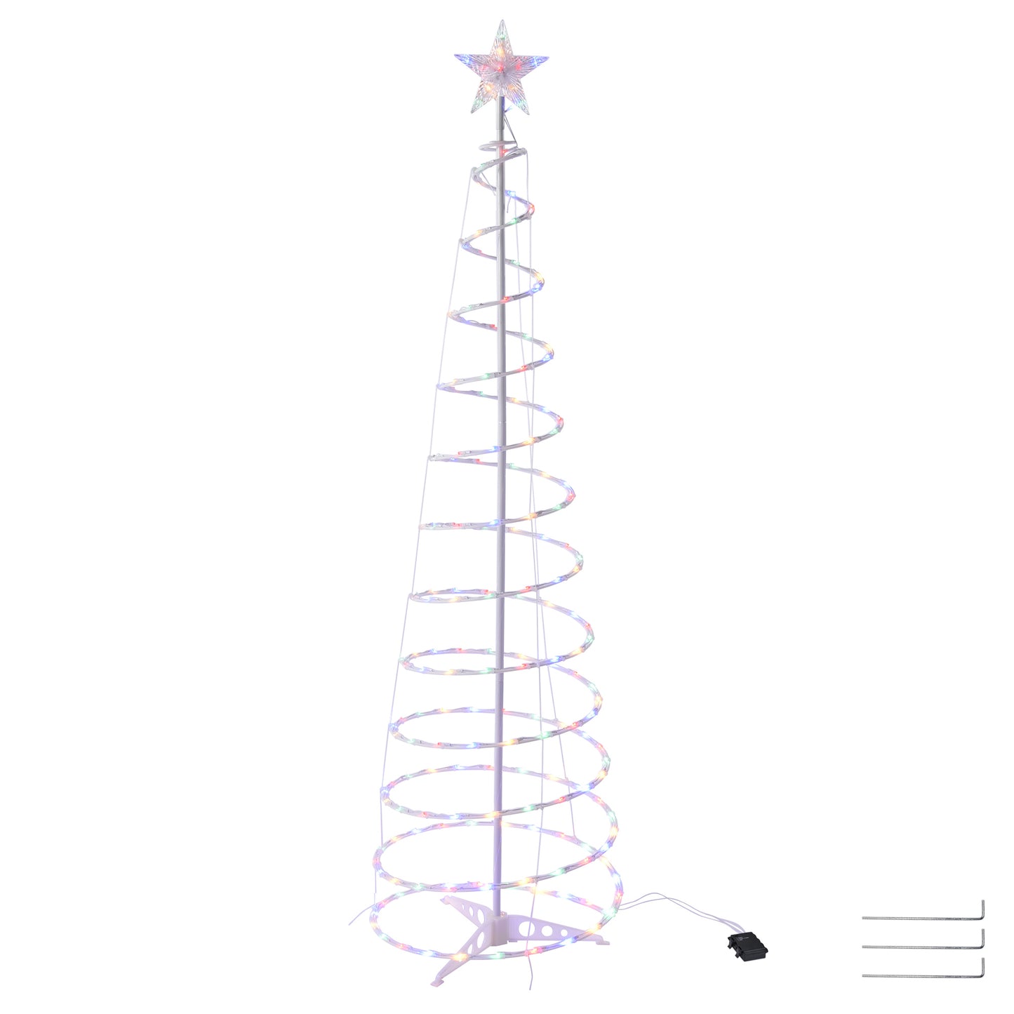 6FT Spiral Christmas Tree Outdoor Christmas Decorations
