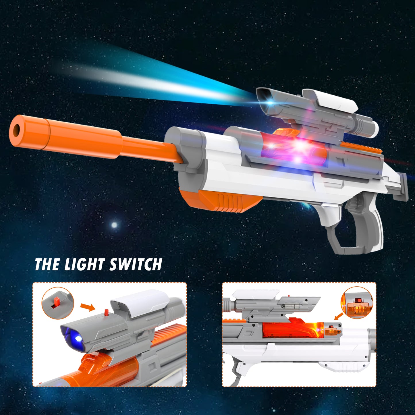 Splatter Ball Gun Gel Ball Blaster Electric Space Series Toy