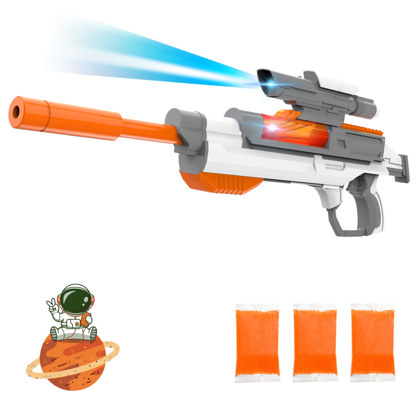 Splatter Ball Gun Gel Ball Blaster Electric Space Series Toy