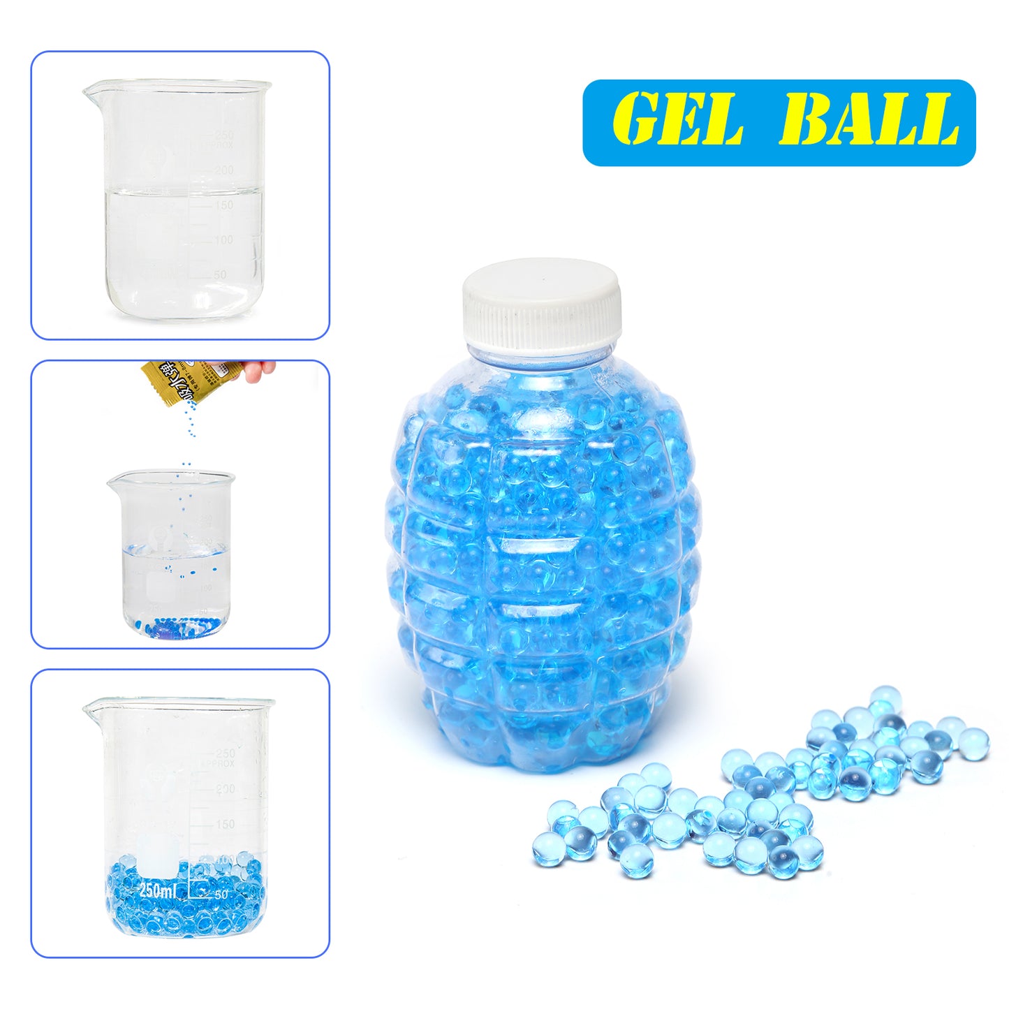 Electric Splatter Gel Ball with 11000 Biodegradable Gellets