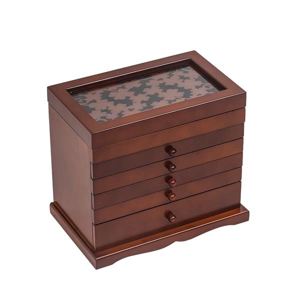 Large Jewelry Organizer Wooden Storage Box