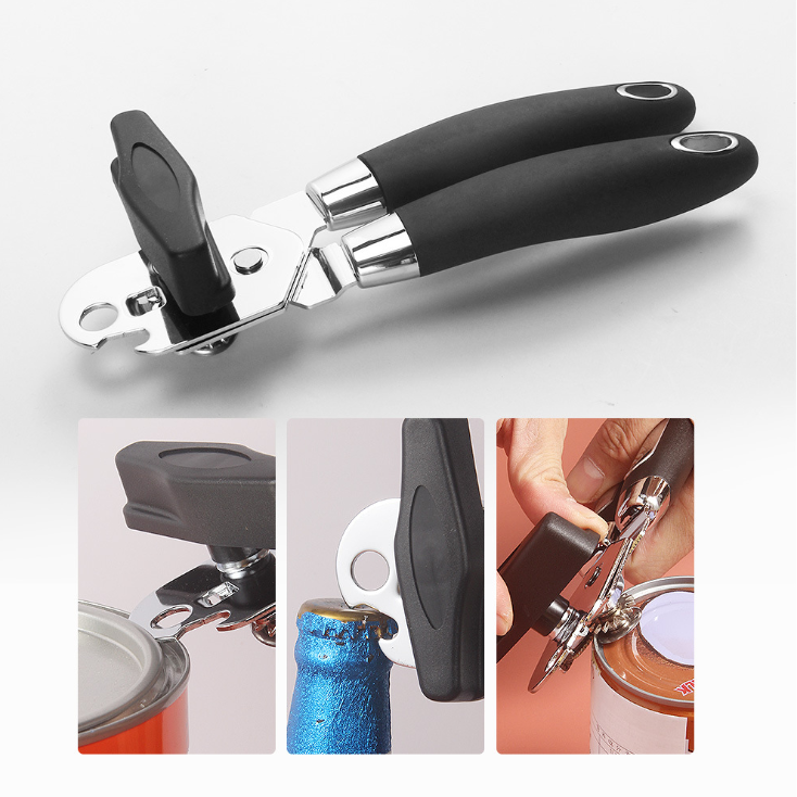 Can Opener Manual Stainless Steel Multi-function Powerful