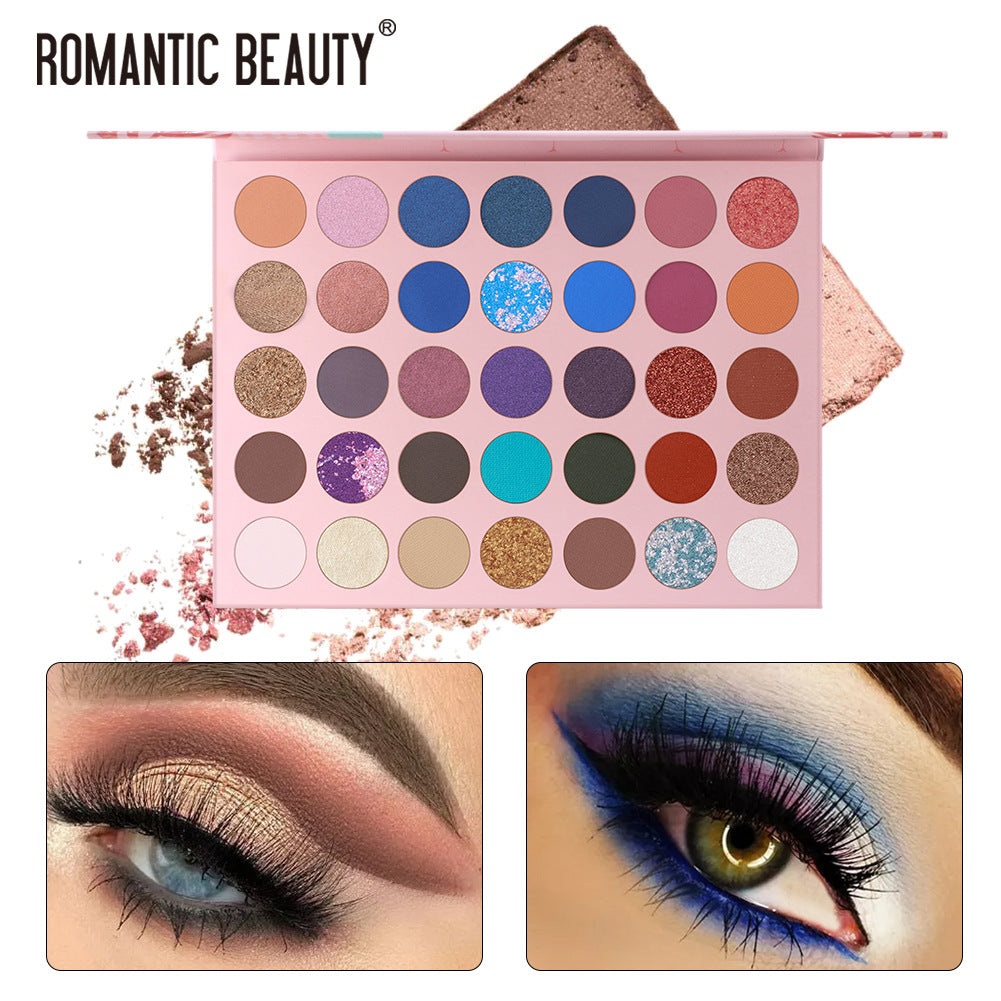 Romantic Beauty 35 Multicolor Pearl Eyeshadow