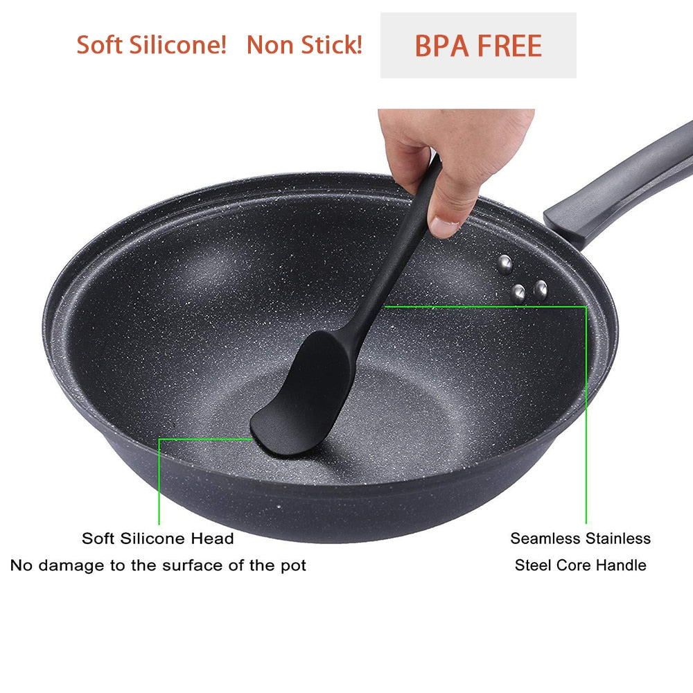 6 Pcs Spatula Sets BPA Free Silicone Scrapers