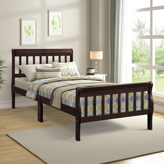 Wood Platform Bed Twin Bed Frame Panel Bed