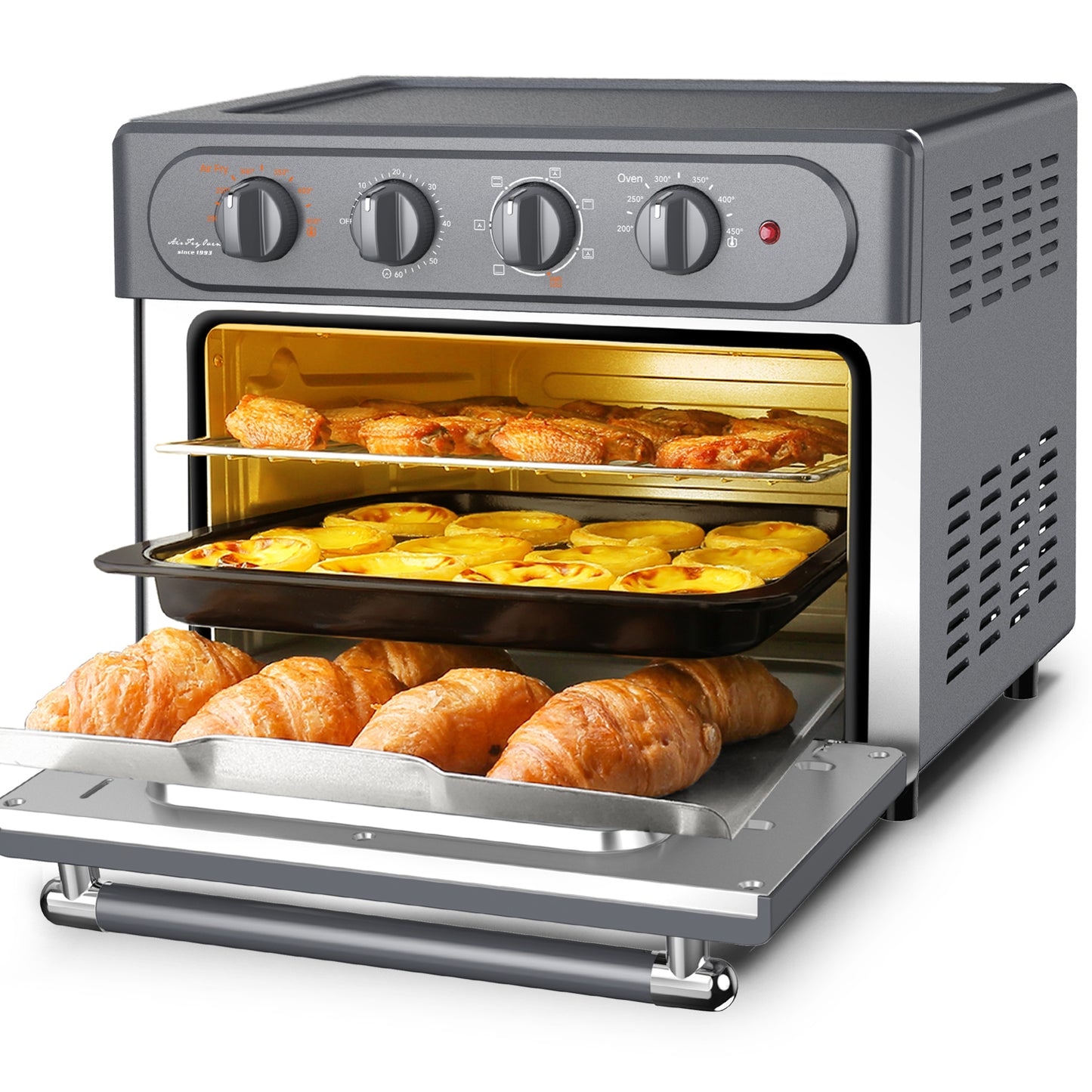 Air fryer pan oven 23L large capacity 7 in 1 convection oven