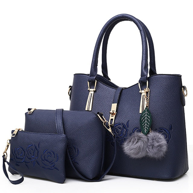 3pcs Leather Bags Handbags