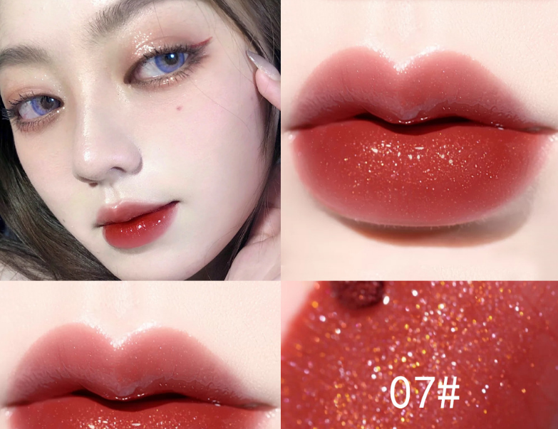 Dudu Bright Glitter Pearl With Shiny Jelly Crystal Lip Gloss