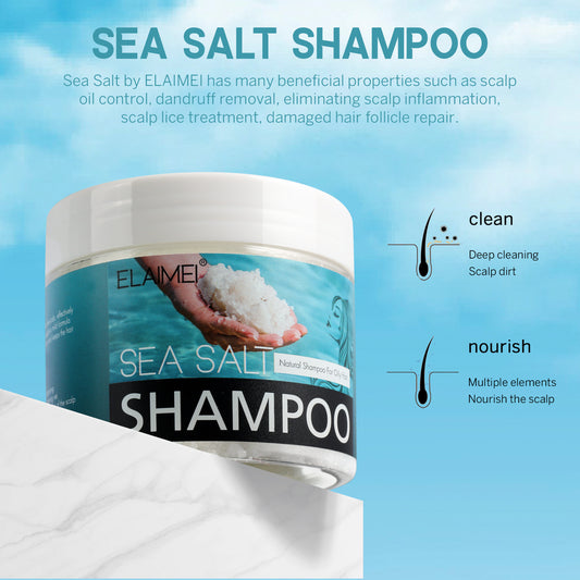 ELAIMEI Sea Salt Shampoo To Scalp Deep Cleansing Moisturizing Anti-dandruff Oil Control Hair Balm