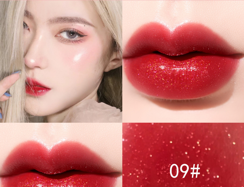 Dudu Bright Glitter Pearl With Shiny Jelly Crystal Lip Gloss