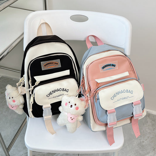 Small Fresh Hit Color All-Match School Backpacks