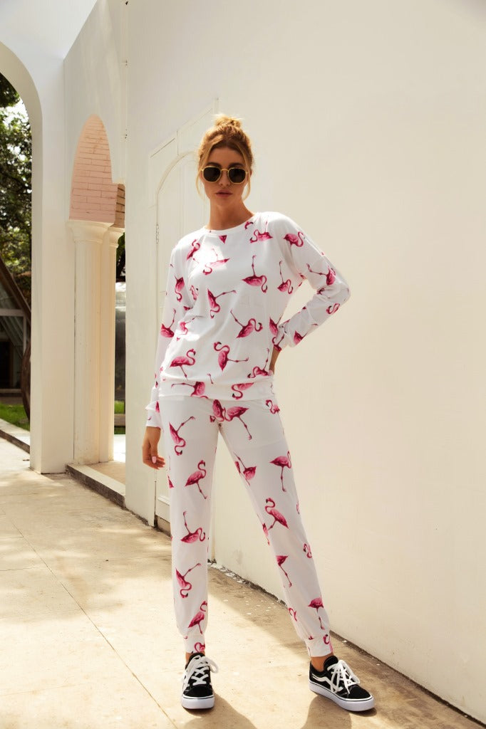 Printed Tow-piece Leisure Suit