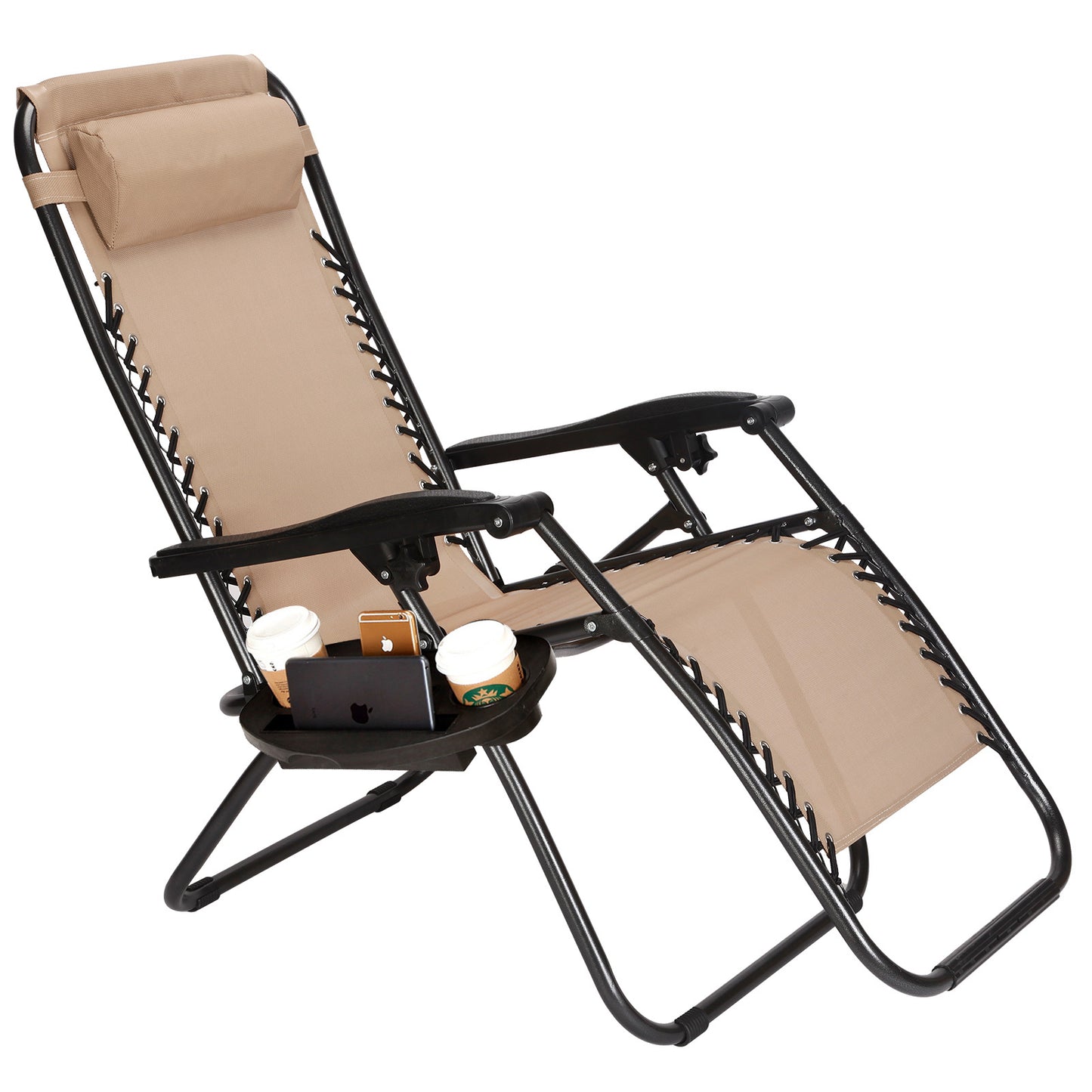 Zero Gravity Outdoor Lounge Chairs Patio Adjustable Folding Reclining Chairs Beach Chairs