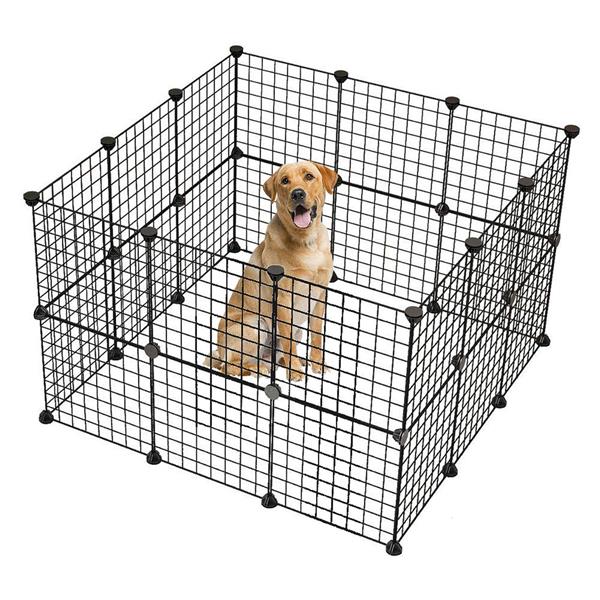 Pet Playpen, Small Animal Cage Indoor Portable Metal Wire Yard Fence