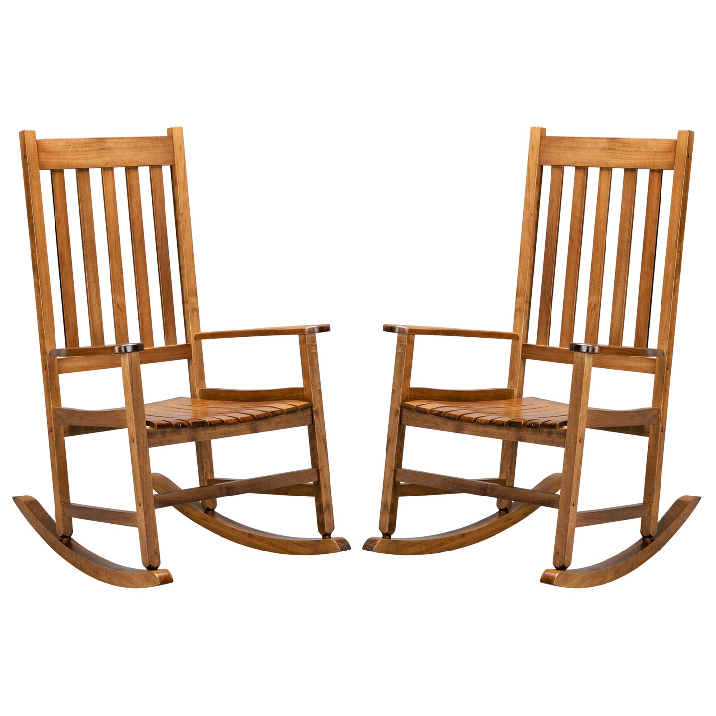 68.5*86*115CM Square Wooden Rocking Chair Original Color