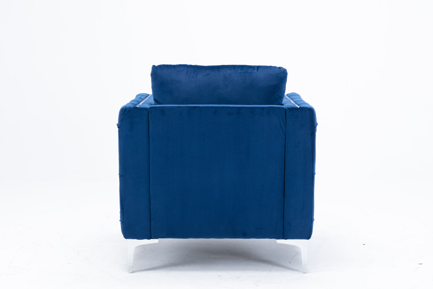 Modern Velvet Armchair Tufted Button Accent Chair