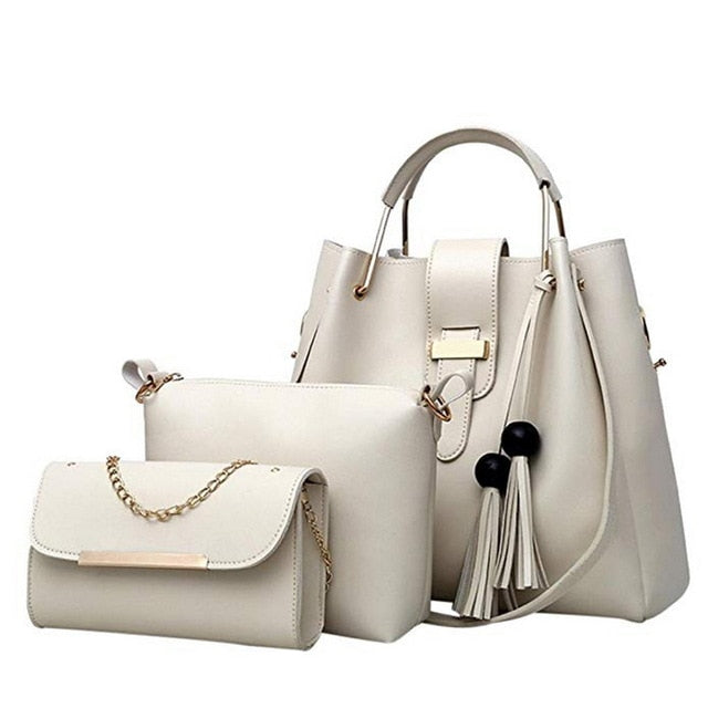 Laamei 3Pcs/Sets Women Handbags