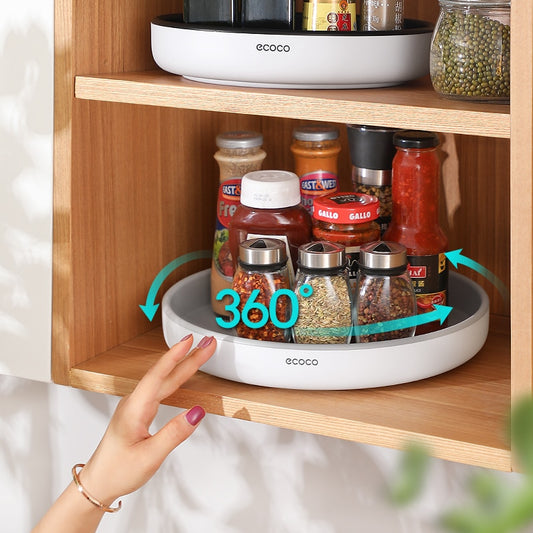 360° Rotating Storage Rack Multifunctional Seasoning Organizer Shelf