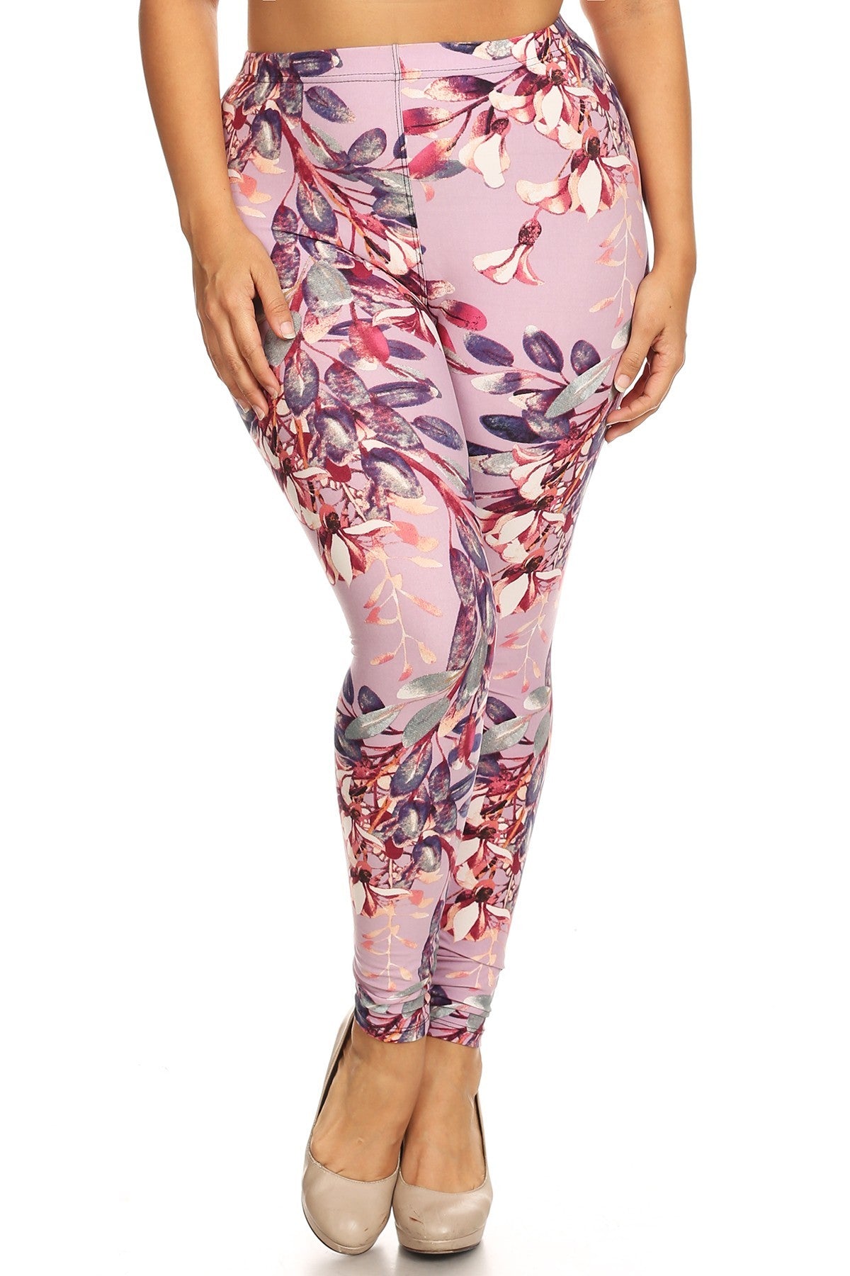 Full Length Leggings In A Slim Fitting Style With A Banded High Waist