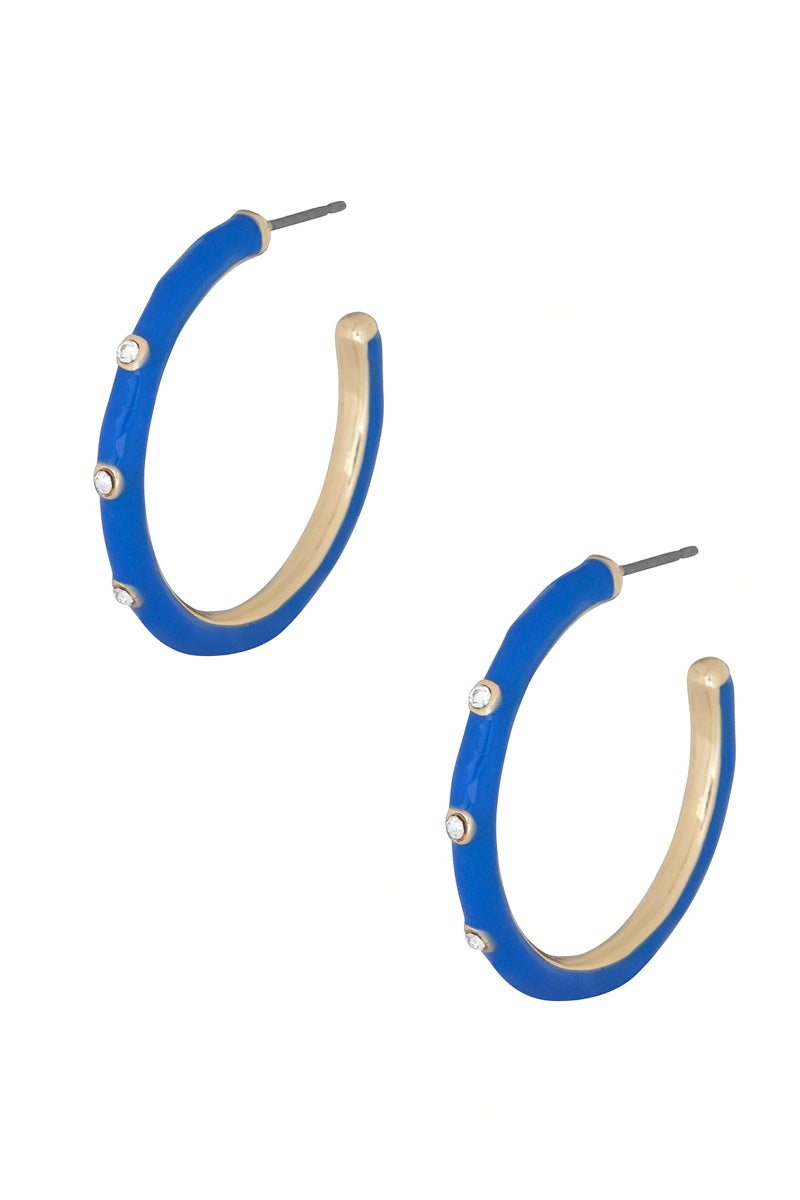 Color Metal Hoop Earring