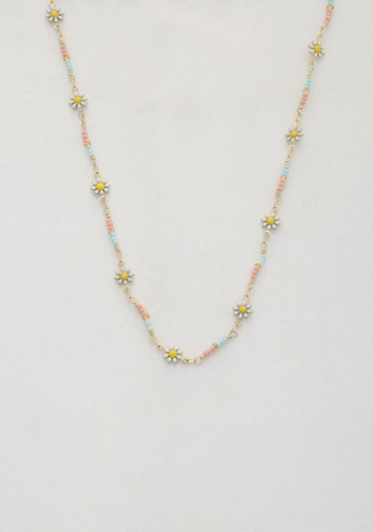 Belle Belli Flower Beaded Necklace