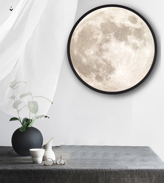 LED Mirror Moon Lamp