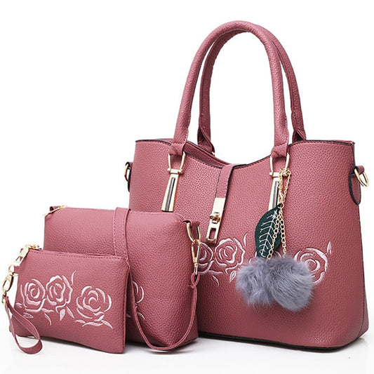 3pcs Leather Bags Handbags