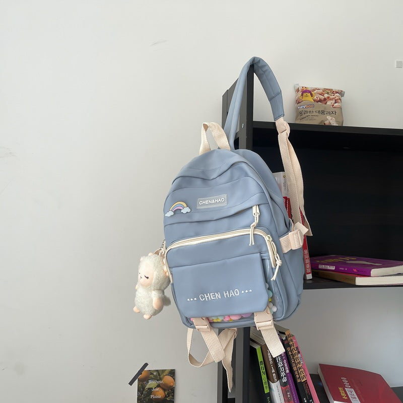 Lightweight Contrast Color Backpack