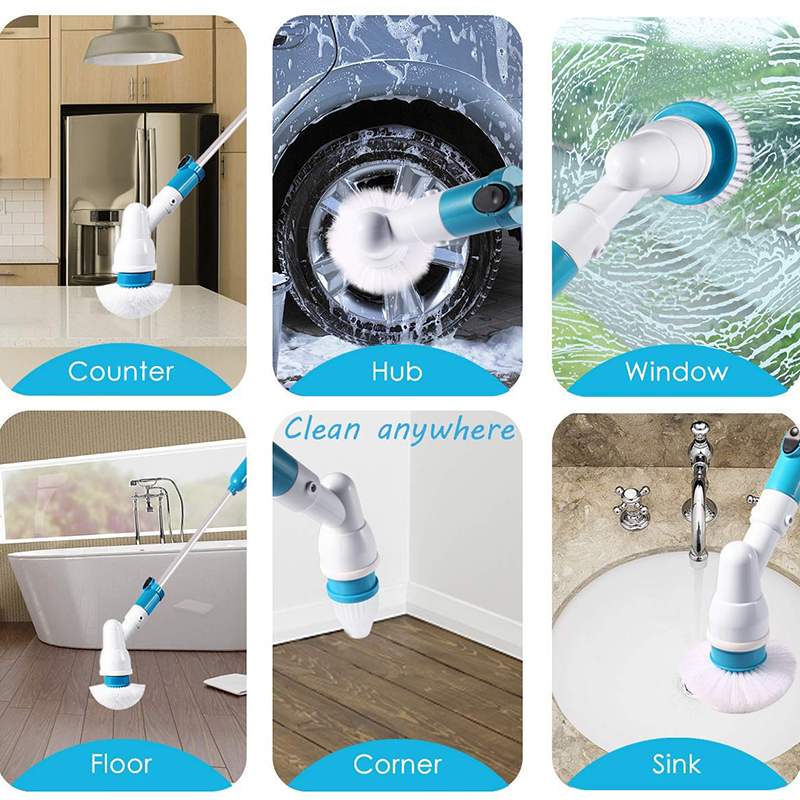 Electric Spin Scrubber Turbo Scrub Cleaning Brush