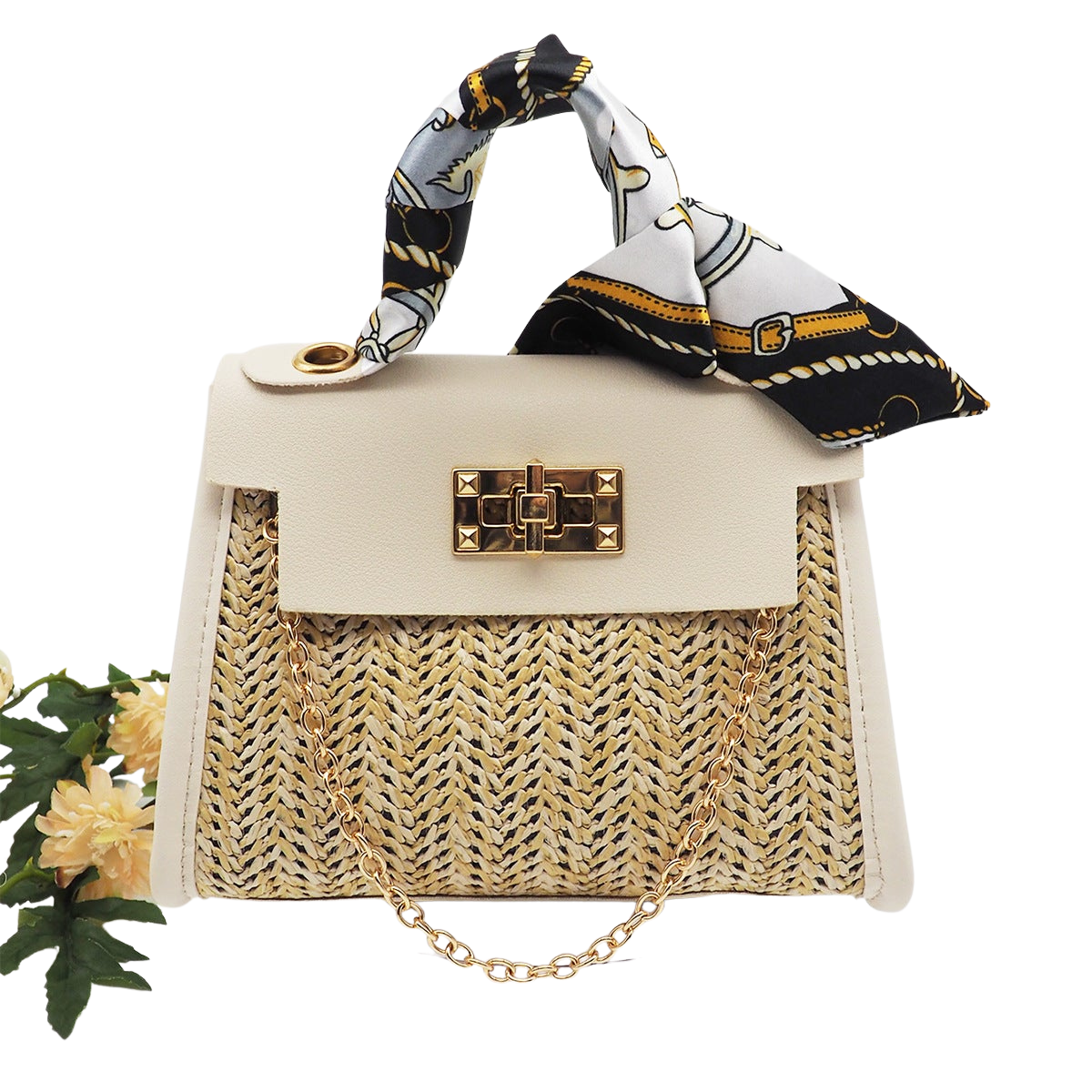 Rattan Grass Pastoral Style Handbag