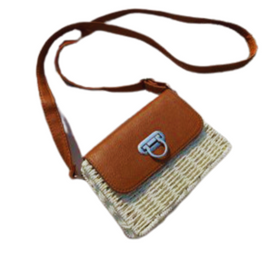 YSMBAGS Straw bamboo Bag