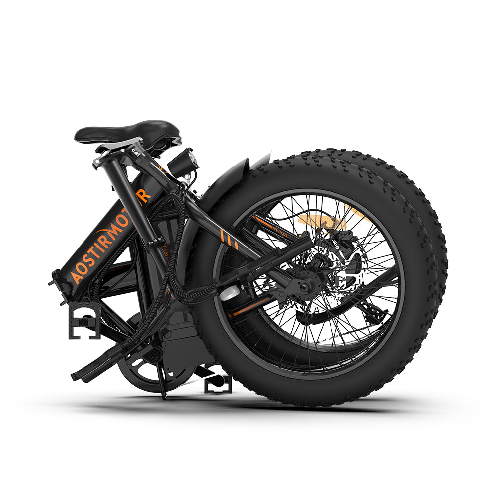 Folding Electric Bike Ebike Bicycle 500W Motor 20" Fat Tire With 36V/13Ah Li-Battery Beach Snow Bicycle  A20