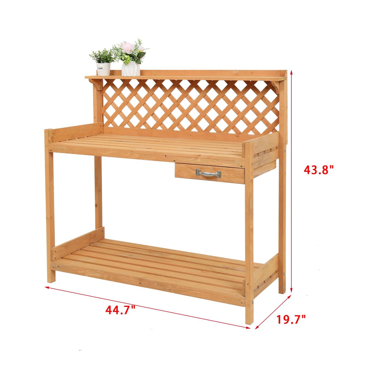 Garden Workbench With Drawer