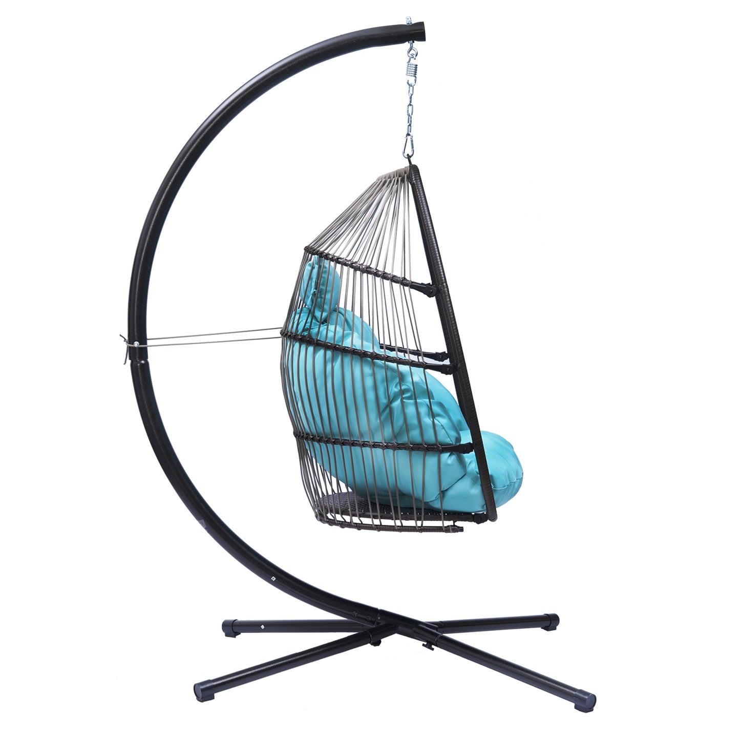 Outdoor Patio Wicker folding Hanging Chair