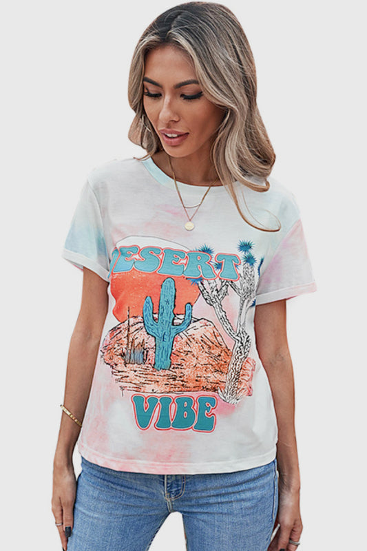 Desert Vibes Tie-dye Crop Top