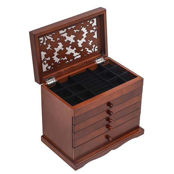 Large Jewelry Organizer Wooden Storage Box